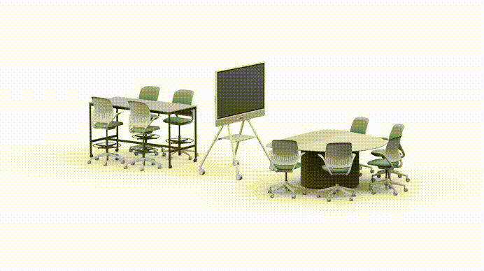 Wózek mobilny Logitech Rally Board 65 cart [biały]